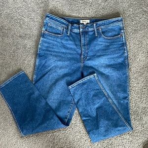 Madewell curvy stovepipe jeans 33T